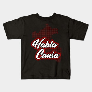 Habla Causa - Mapa del Perú Kids T-Shirt